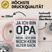 Opa Tasse Geschenk Ja Ich Bin Opa Aber Kein Alter Mann Geschenkidee Vatertag Rosa Trendation