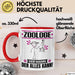 Zoologe Tasse Geschenk für Zoologe Der Mann Der Alles Kann Geschenkidee zum Geburtstag Rot Trendation