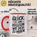 Office Arbeitskollege Tasse Geschenk Lustige Geschenkidee Spruch Glück Ist Eine Kollegin Wie Dich Zu Haben Rot Trendation