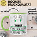 Geschenk für Kung-Fu-Meisterin Tasse Lustige Geschenkidee Geburtstag Ich Bin Kung-Fu-Meisterin Ich Darf Das Grün Trendation
