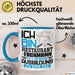 Restaurantfachmann Ausbildung Tasse Geschenk Ich Bin Restaurantfachmann In Der Ausbildung Ich Darf Das Geschenkidee Spruch Blau Trendation