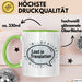 Linguist Tasse Geschenkidee Lost in Translation Sprachnerd Grün Trendation