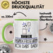 Geschenk für Hundefriseurin Tasse Lustige Geschenkidee Geburtstag Ich Bin Hundefriseurin Ich Darf Das Grün Trendation
