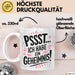 Big Sister Ältere Geschwister Schwestern Tasse Becher Geschenk Lustige Geschenkidee Spruch Ich Habe Ein Geheimnis Weiß Trendation