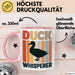 Quietscheente Tier Tasse Geschenk Lustige Geschenkidee Spruch Entenflüsterer Rosa Trendation