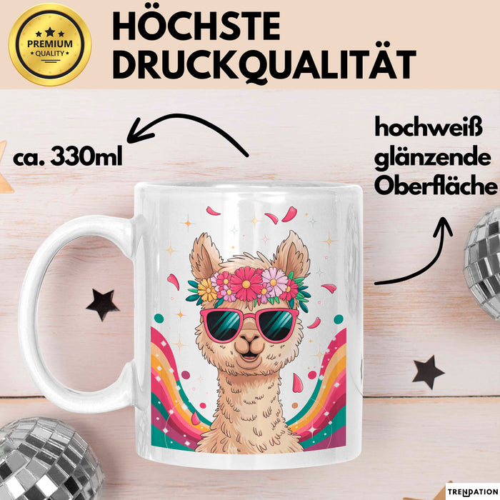 Alpaka Fan Tasse Geschenk Lustige Geschenkidee Spruch Für Alpaka Liebhaber Weiß Trendation