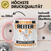 Reiter Tasse Geschenk für Reiter Geburtstag Lustiger Spruch Kaffee-Becher Was Ist Deine Superkraft Rosa Trendation
