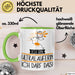 Geschenk für Ultraläuferin Tasse Lustige Geschenkidee Geburtstag Ich Bin Ultraläuferin Ich Darf Das Grün Trendation