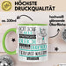 Tierkunst-Malerin Geschenk Becher Tasse Gott Schuf Alle Menschen Gleich Nur Die Besten Durfeten Tierkunst-Malerin Werden Geschenkidee Lustig Grün Trendation