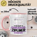 Zipliner Geschenk Tasse So Gut Kann Nur Ein Zipliner Aussehen Geschenkidee Kaffee-Becher Rosa Trendation