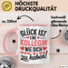 Bürokollege Tasse Geschenk Lustige Geschenkidee Spruch Glück Ist Eine Kollegin Wie Dich Zu Haben! Rosa Trendation