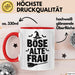 Oma Großmutter Sarkasmus Tasse Becher Geschenk Lustige Geschenkidee Spruch Böse Alte Frau Rot Trendation