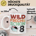 8. Geburtstag Geschenk Tasse Becher Wild Frech Und Schon 8 Weiß Trendation