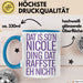 Nicole Tasse Geschenk Dat Is Son Nicole Ding Raffste Eh Nicht Geschenkidee Blau Trendation