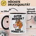 Pferde Tierliebhaber Tasse Geschenk Lustige Geschenkidee Spruch Guten Morgen? Ganz Dünnes Eis Schwarz Trendation