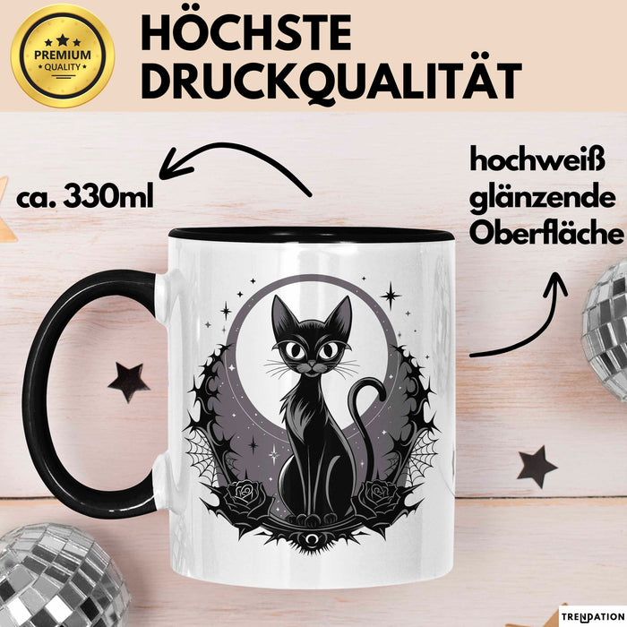 Goth Fan Tasse Geschenkidee für Freunde düsterer Ästhetik Trendation