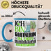 Gärtnerin Ausbildung Start Geschenk Tasse Ich Bin Gärtnerin In Der Ausbildung Ich Darf Das Kaffee-Becher Geschenkidee Blau Trendation