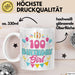 100. Geburtstag Tasse Frauen Mädchen Geschenkidee Lustig 100 Birthday Girl Lustiger Spruch Mutter Mama Oma Weiß Trendation