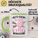 Oma Im Einsatz Tasse Geschenk Muttertag Lustiger Spruch Witzig Grün Trendation