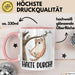 Katze Spatz Tasse Geschenk Grafik Halte Durch Geschenkidee Kaffee-Becher Rosa Trendation