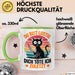 Sarkastische Katze Tier Tasse Geschenk Lustige Geschenkidee Spruch Du Bist Lustig Dich Töte Ich Zuletzt Grün Trendation
