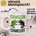 Chamäleon Tier Tasse Geschenk Chamäleon Chamäleoff Reptil Geschenkidee Lustig Weiß Trendation