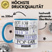 Pop-Fan Geschenk Becher Tasse Gott Schuf Alle Menschen Gleich Nur Die Besten Durfeten Pop-Fan Werden Geschenkidee Lustig Blau Trendation