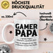 Spieler Papa Tasse Geschenk Lustige Geschenkidee Spruch Gamer Papa Weiß Trendation