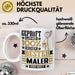 Maler Geschenk Lustiger Spruch für Maler Geschenkidee Bester Maler Der Welt Weiß Trendation