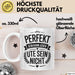 Ute Tasse Geschenk Perfekt Sein Kann Jeder Geschenkidee Geburtstag Weiß Trendation