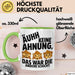 Büro Arbeit Kollege Tasse Becher Geschenk Lustige Geschenkidee Spruch Ahh Keine Ahnung Das War Die Andere Schicht Grün Trendation