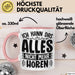 Humor Tasse Mit Spruch Geschenk Ich Kann Das Alles Nich Mehr Hören Büro Tasse Kollegin Kaffee-Becher Rosa Trendation
