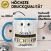 Fechterin Geschenk Tasse So Gut Kann Nur Eine Fechterin Aussehen Geschenkidee Geburtstag Weihnachten Lustig Blau Trendation