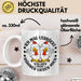 Hühner Tasse Geschenk Hühnerflüsterin Huhn Geschenkidee Kaffee-Becher Landwirt Bauer Landiwrtin Weiß Trendation