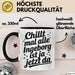 Ingeborg Tasse Geschenk Chillt Mal Alle Ingeborg Ist Ja Jetzt Da Geschenkidee Becher mit Name Schwarz Trendation