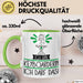 Geschenk für Keyboarderin Tasse Lustige Geschenkidee Geburtstag Ich Bin Keyboarderin Ich Darf Das Grün Trendation