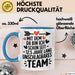 Romantische Pärchen Tasse Geschenk Team seit 12,5 Jahren Geschenkidee Lustig Blau Trendation