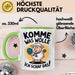 Schaf Tier Bauer Tasse Becher Geschenk Lustige Geschenkidee Spruch Komme Was Wolle Ich Schaf Das Grün Trendation