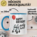 Geburtstagsfeier Tasse Geschenk Lustige Geschenkidee Spruch Alles Gute Zum Geburtstag Feier Richtig Blau Trendation