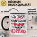 Nicht Ich Bin Die Oma Tasse Geschenk Muttertag Lustiger Spruch Schwarz Trendation
