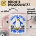 Sarkastischer Pinguin Tasse Geschenk Lustige Geschenkidee Spruch Pinguine Sind Süß. Ich Bin Süß, Also Bin Ich Ein Pinguin Rosa Trendation