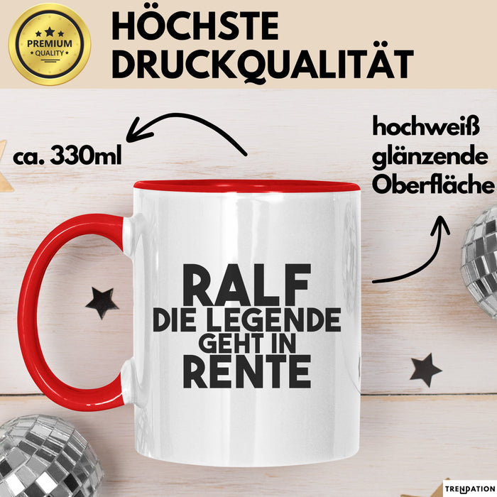 Ralf Tasse Ralf – Die Legende Geht In Rente Geschenk