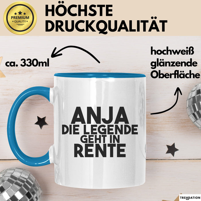 Anja Tasse Anja – Die Legende Geht In Rente Geschenk