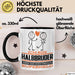 Halbbruder Geschenk Tasse Ich Bin Halbbruder Aber Sag Doch Einfach Superheld Lustige Geschenkdiee für Halbbruder Kaffee-Becher Schwarz Trendation