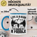 Rudern Tasse Geschenk Life Is A River Grab A Paddle Becher Blau Trendation
