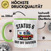 Rettungsdienst Notfallsanitäter Tasse Geschenk Lustige Geschenkidee Spruch Status 6 Außer Dienst Emergency Paramedic Tatütata Grün Trendation