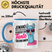 Tante Patentante Nichte Neffe Sarkasmus Tasse Becher Geschenk Lustige Geschenkidee Spruch Den Job Der Verrückten Tante Blau Trendation
