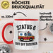 Rettungsdienst Notfallsanitäter Tasse Geschenk Lustige Geschenkidee Spruch Status 6 Außer Dienst Emergency Paramedic Tatütata Rot Trendation