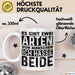 Humor Tasse Geschenk Es Gibt 2 Arten Von Menschen Ich Hasse Sie Beide Becher Weiß Trendation