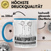 Karatesportler Geschenk Tasse Ich Bin Karatesportler Aber Sag Doch Einfach Superheld Lustige Geschenkdiee für Karatesportler Kaffee-Becher Blau Trendation